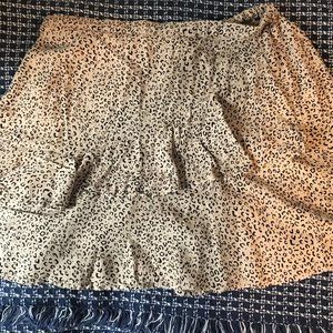 Leopard Print Mini Skirt